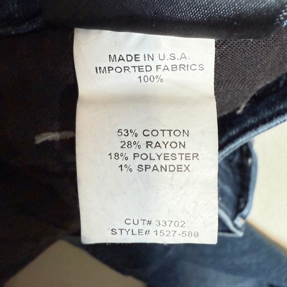 Citizens of Humanity Arielle Mid Rise Skinny Jeans Dark Wash Denim Women Size 28 - Picture 5 of 9